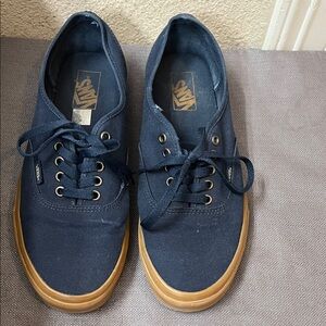 Vans Men's Dark Blue Canvas Sneakers